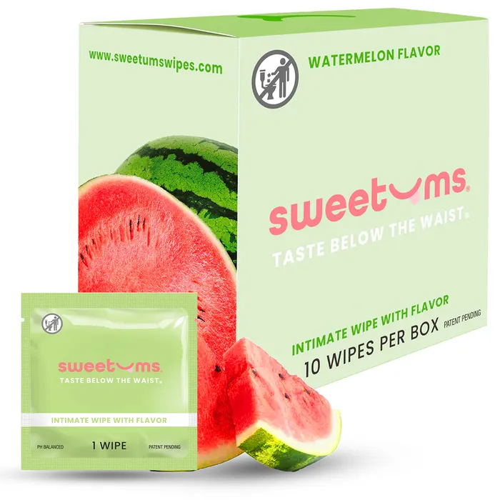 Vibrators Sweetums Flavored Intimate Wipes Sweetums