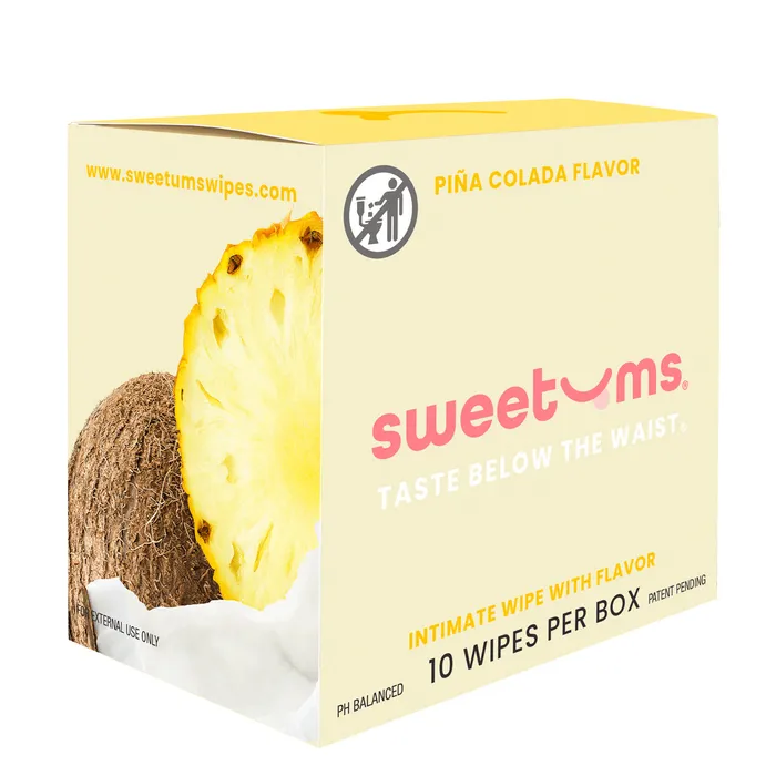 Vibrators Sweetums Flavored Intimate Wipes Sweetums
