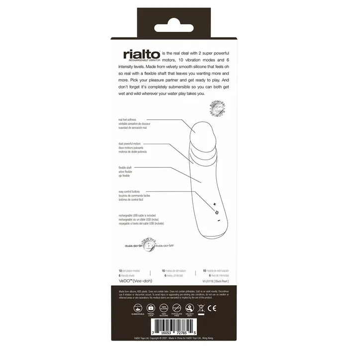 Vibrators Vedo Rialto Rechargeable Vibe VeDO