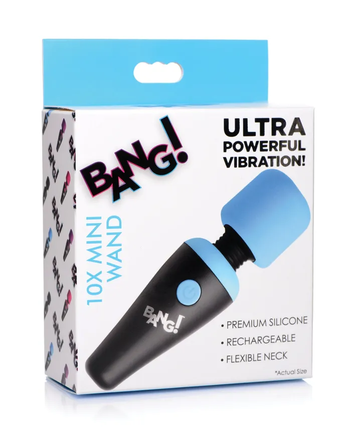 XR Brands Bang 10X Vibrating Mini Silicone Wand Female Sex Toys
