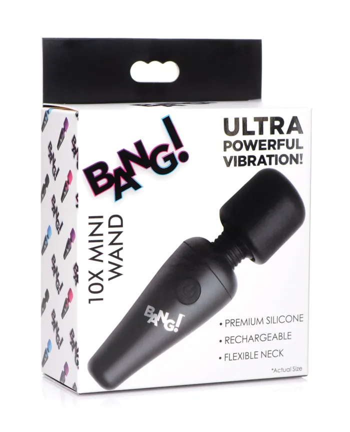 XR Brands Bang 10X Vibrating Mini Silicone Wand Female Sex Toys