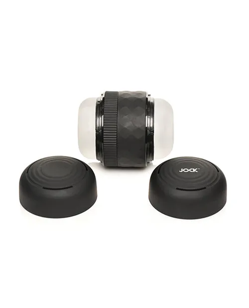 XR Brands Curve Toys Jock Squeezable Tunnel Double Masturbator Male Sex Toys
