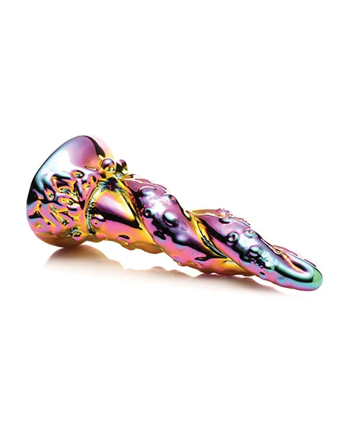 XR Brands Dildos Creature Cocks Enchantress Rainbow Glass Dildo