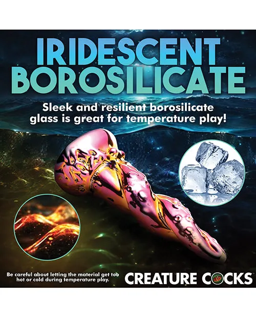 XR Brands Dildos Creature Cocks Enchantress Rainbow Glass Dildo