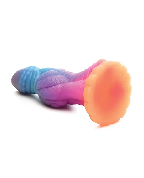 XR Brands Dildos Creature Cocks Galactic Cock Alien Creature Silicone Dildo Glow In The Dark
